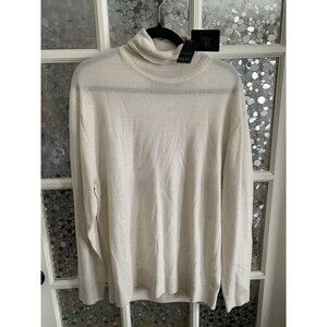 NWT Raffi Sweater Merino Wool Percy Turtleneck Extrafine Soft XXL Lightweight